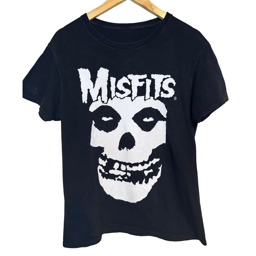 MISFITS Concert Tshirt Men M Black Classic Skull Band Logo Horror Punk Music